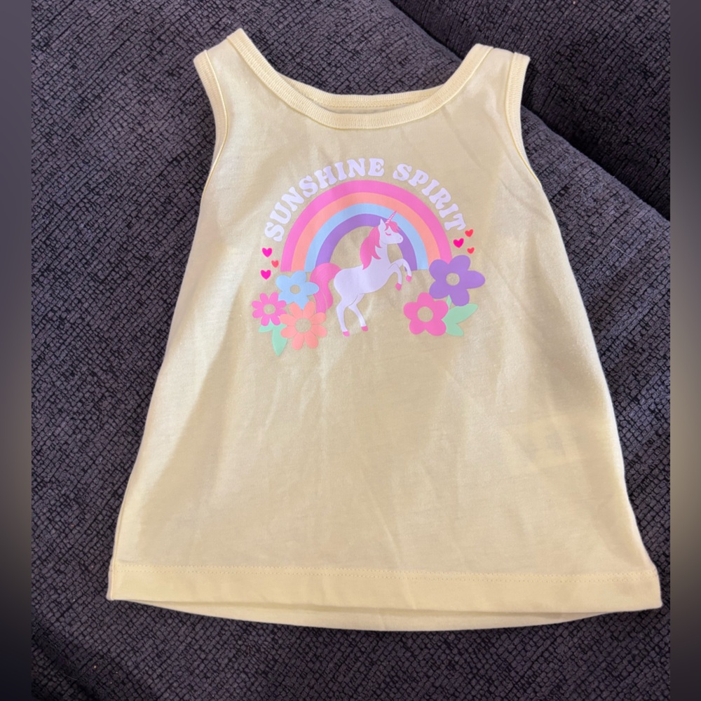 Garanimals Yellow Unicorn Tank Top